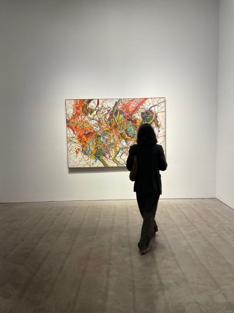 Abstract art in a chelsea gallery.