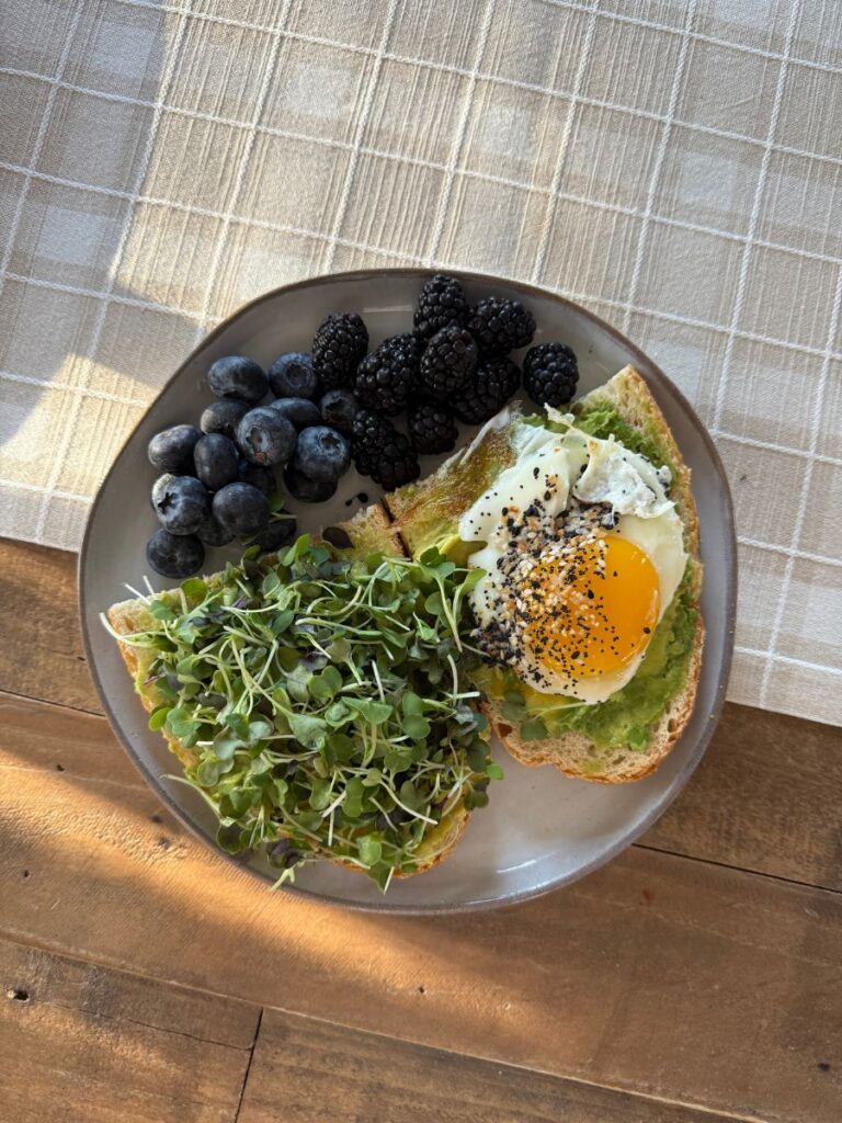 berries, egg, avocado for nervous system habits.