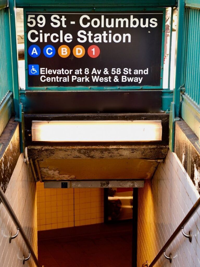 Entrance to a NYC Subway.