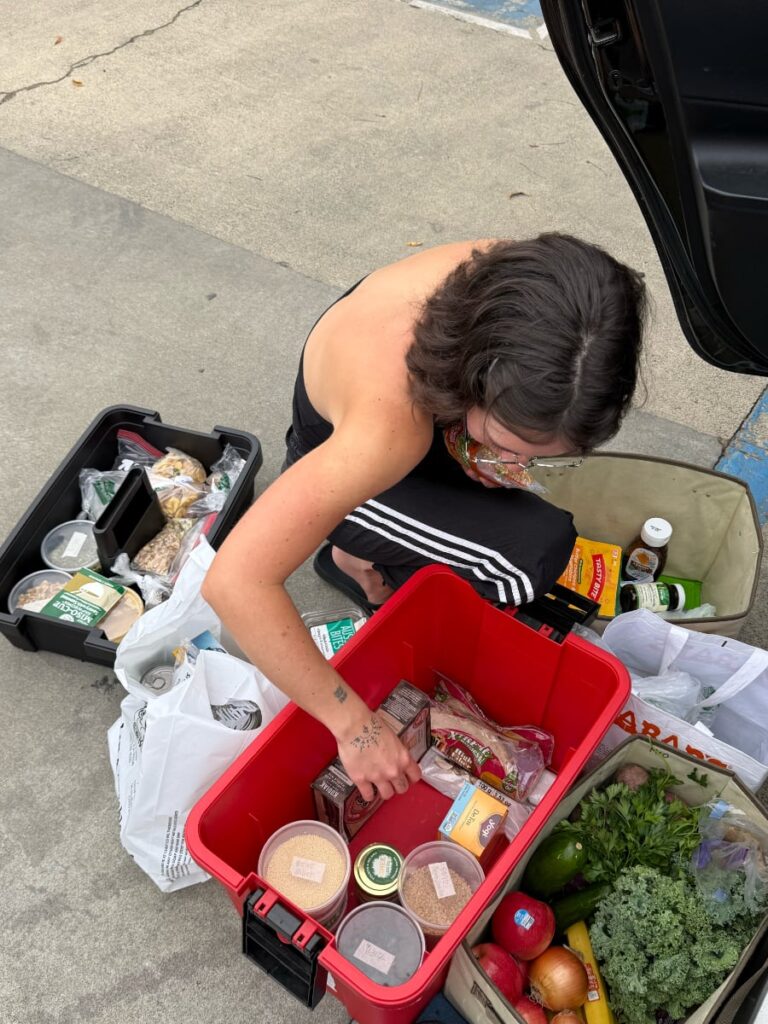 car camping kitchen pantry items