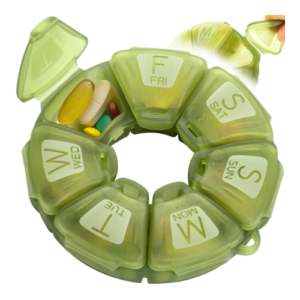 weekly supplement pill organizer for travel supplements