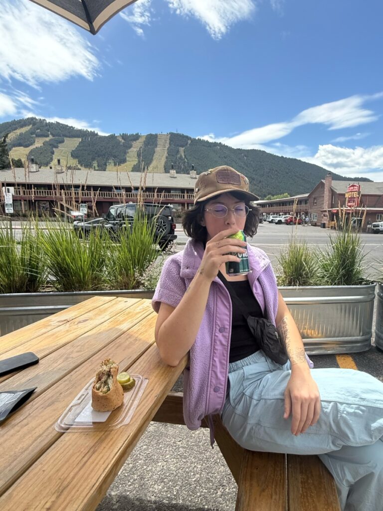 getting lunch during our visit to Grand Teton national park
