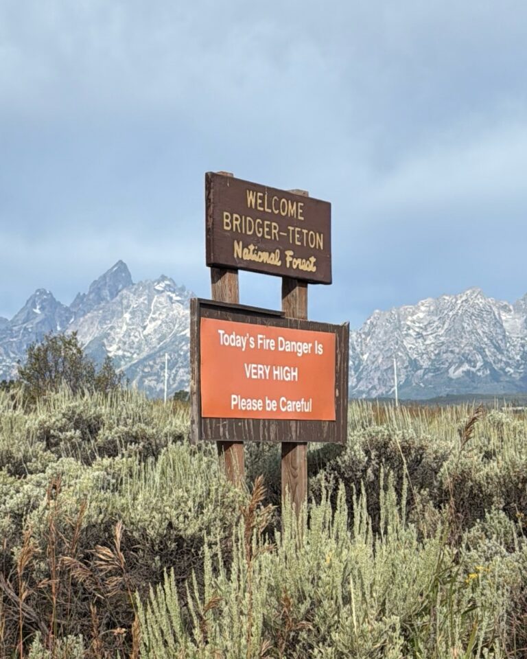 camping location during our visit Grand Teton national park