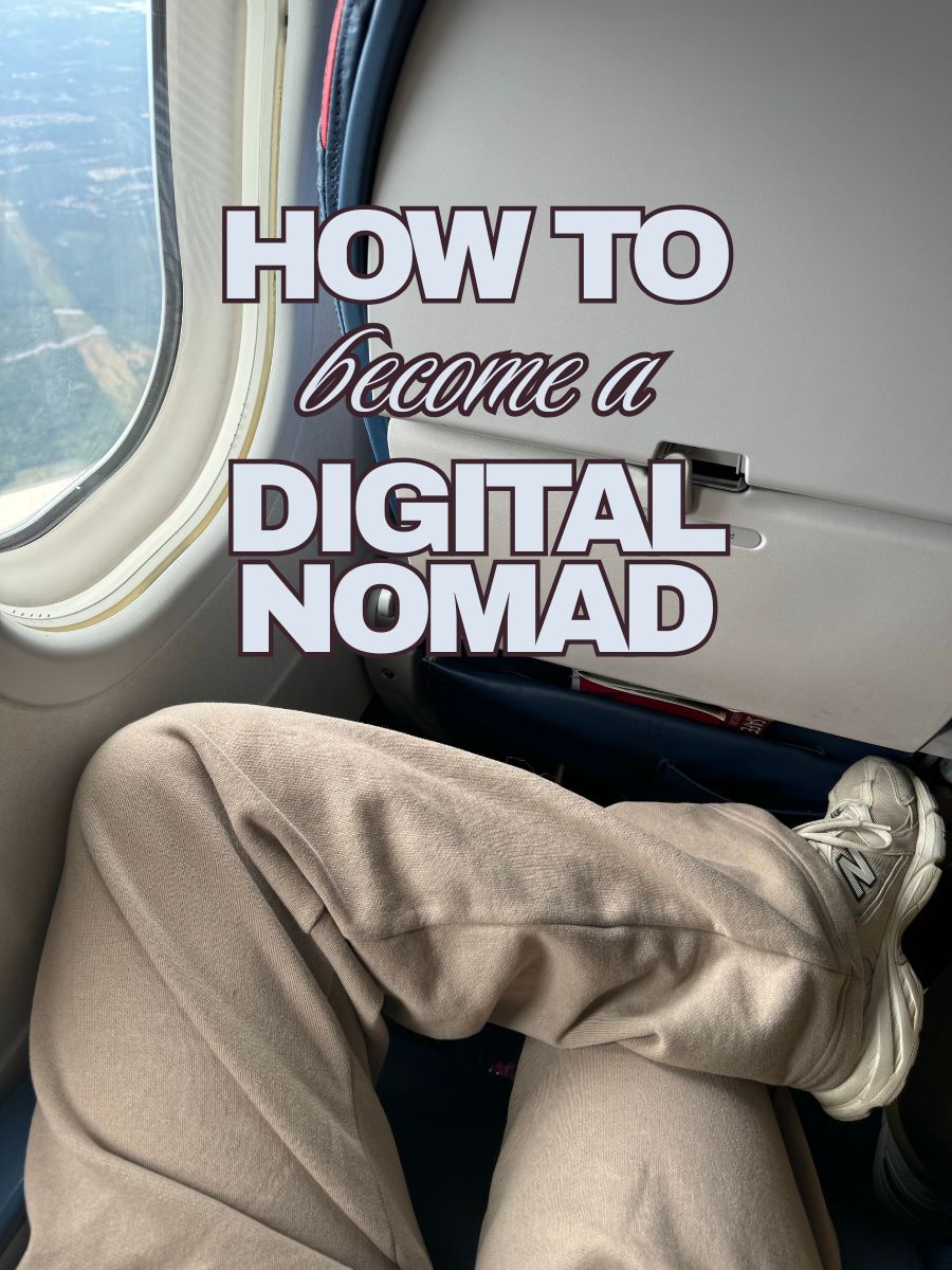 how to become a digital nomad sitting on a plane