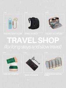Travel Essentials Women are Packing for Long Stays and Slow Travel
