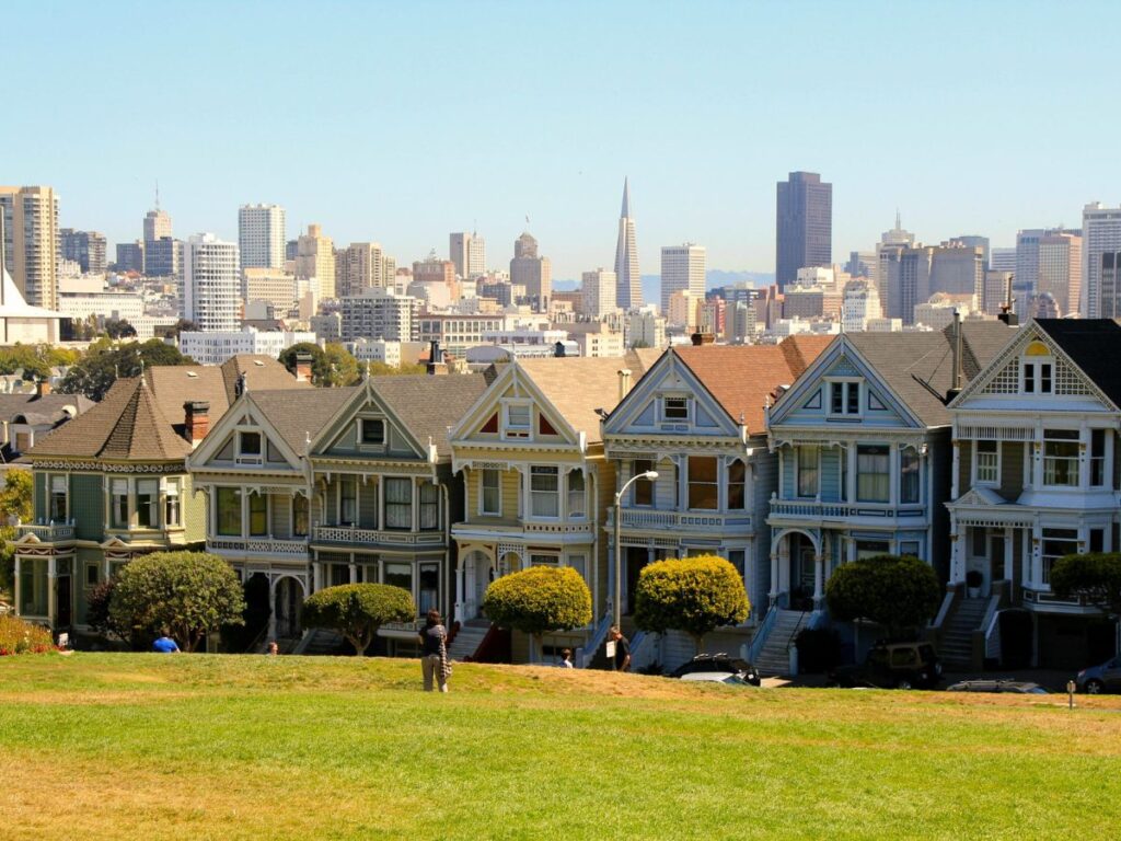 alamo square park painted ladies san francisco