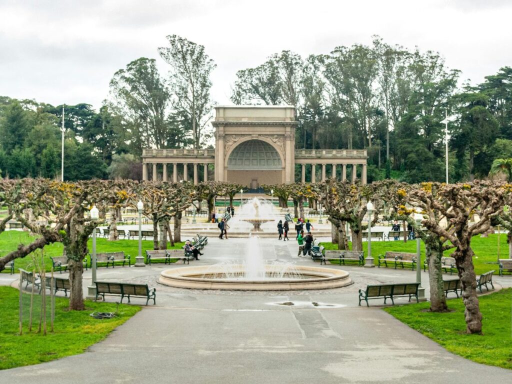 the music concourse in golden gate park
