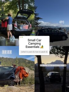 Small Car Camping Essentials for Road Trips