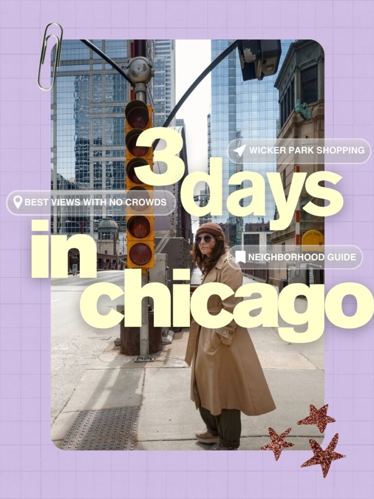 this blog post is all about our experience spending 3 days or a weekend in chicago. It is a slow travel itinerary