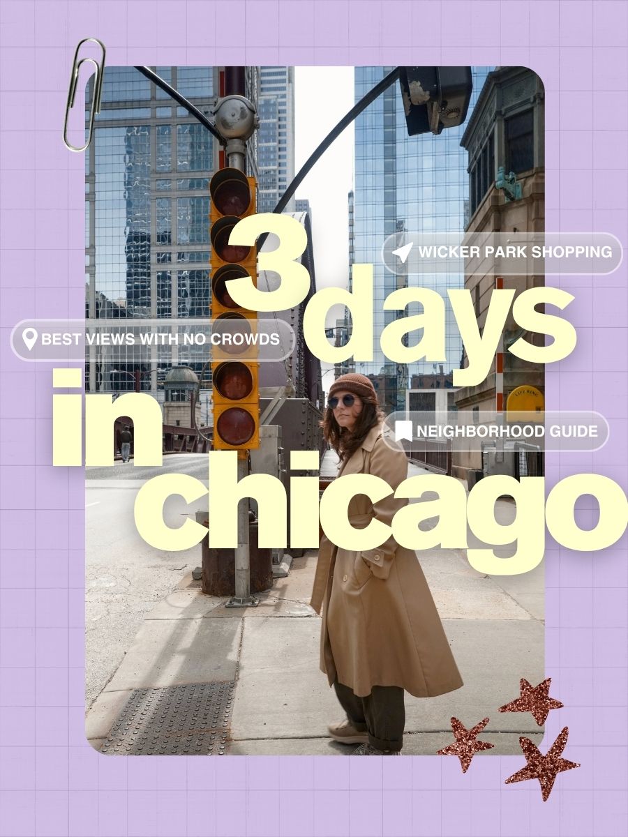 this blog post is all about our experience spending 3 days or a weekend in chicago. It is a slow travel itinerary
