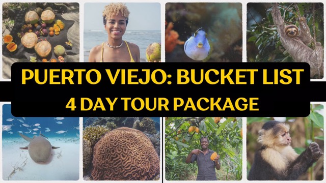 a 4 day guide booking for all of puerto viejo bucket list adventures