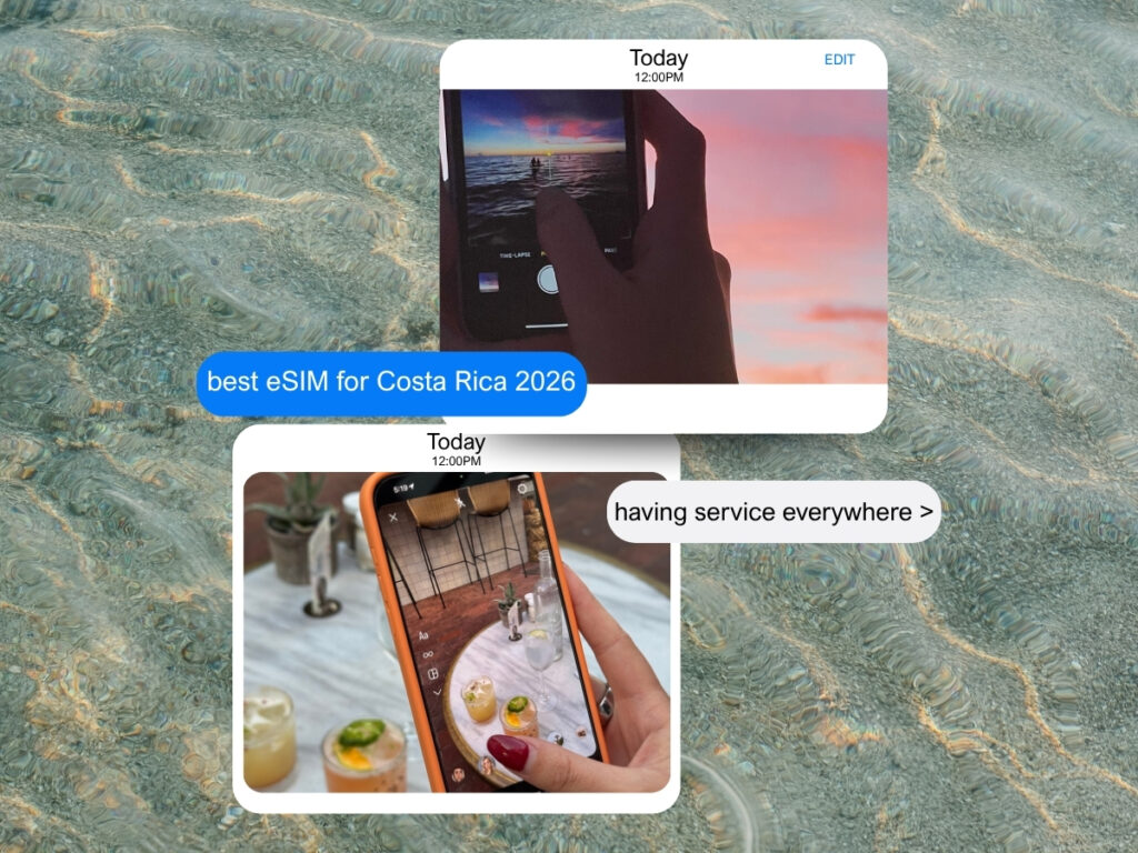 slow travel blog post explaining the best esim for traveling to costa rica