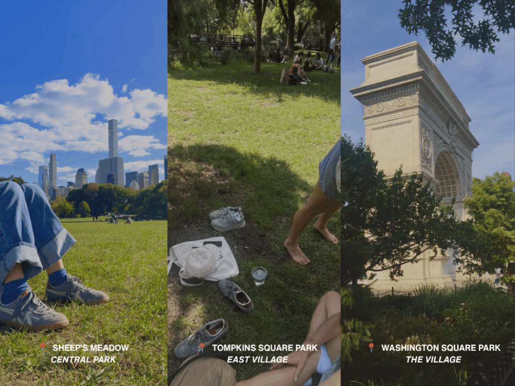 using parks to slow down in during your first trip to nyc