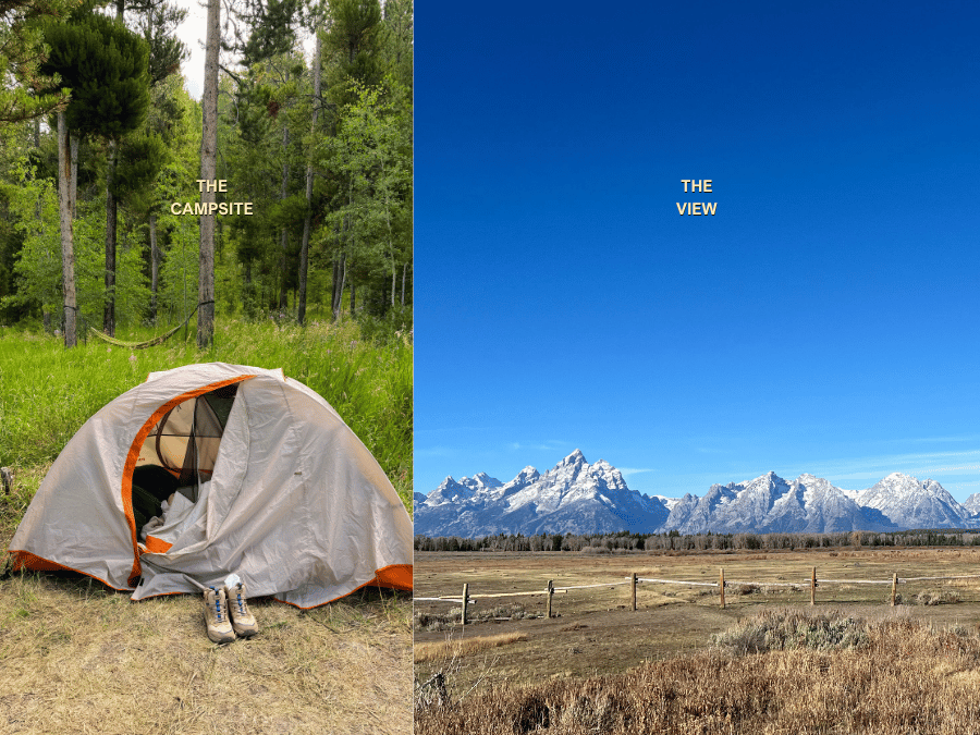 this blog post is all about free camping near grand teton national park with our top 6 reccomendations