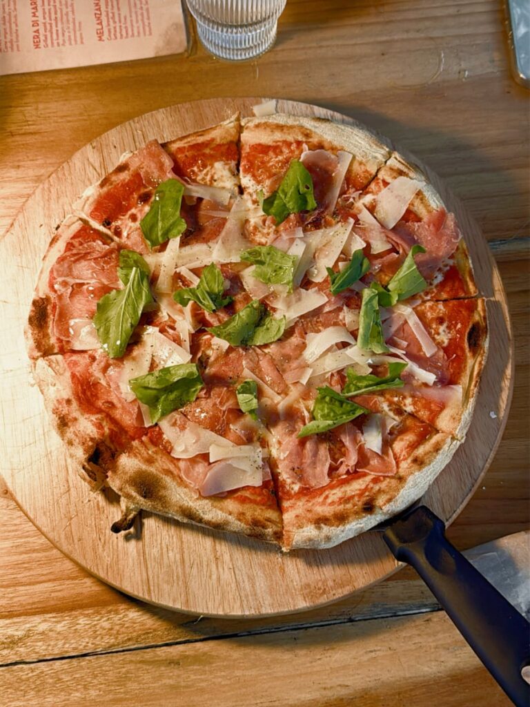 delicious Neapolitan style pizza at amici