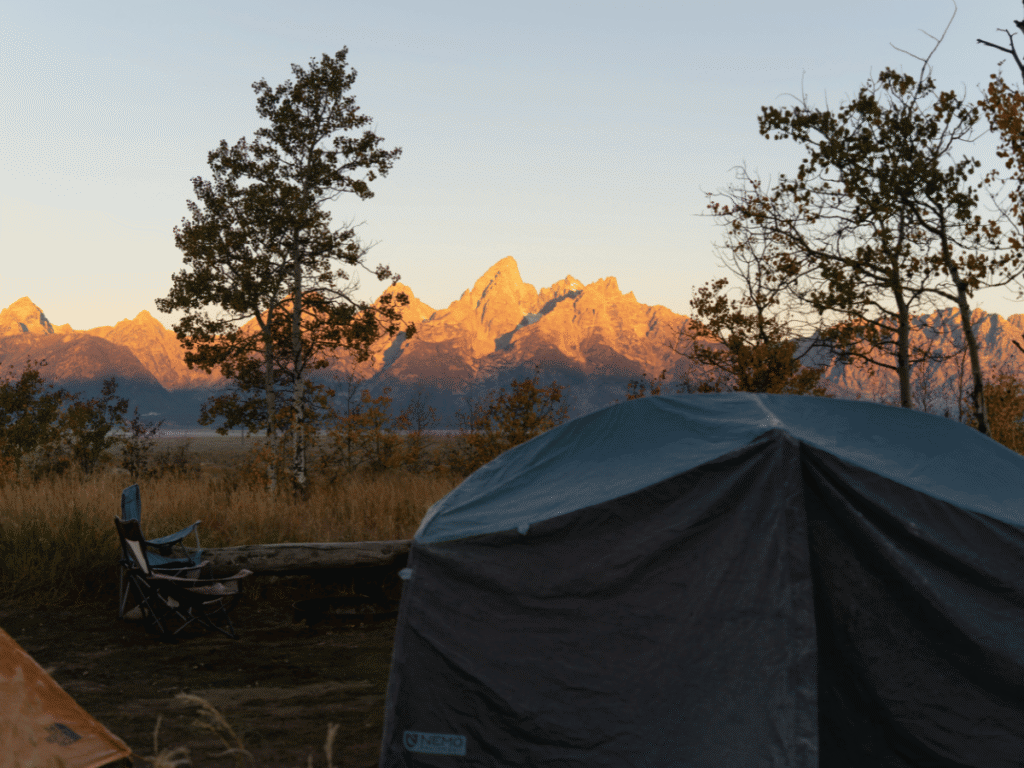 camping at the grand teton national park
