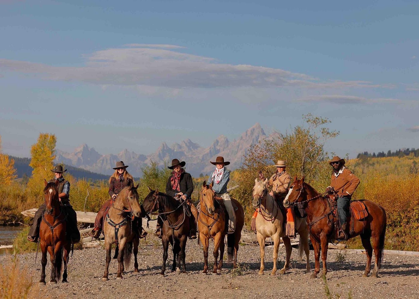 views from a top rated horseback riding tour of the tetons